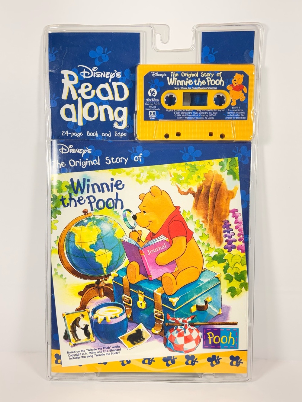 Vintage Disney Winnie the Pooh Read Along Book & Cassette 1997 NEW Sealed